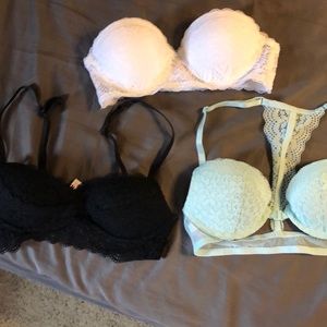 Lot of 3 xhilaration lace bras